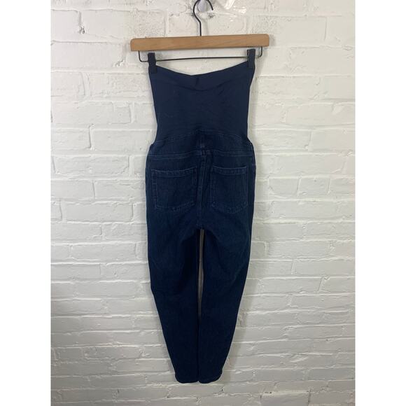 Spanx Women's Skinny Leg Denim Maternity Jeans Stretch Blue Size Small - Picture 2 of 5